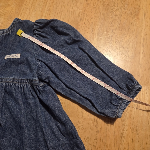 Vintage 90s Guess Baby Blue Denim Dress 18M - Picture 9 of 10